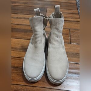 Women's Cream Nuetral Chelsea Ankle Boots